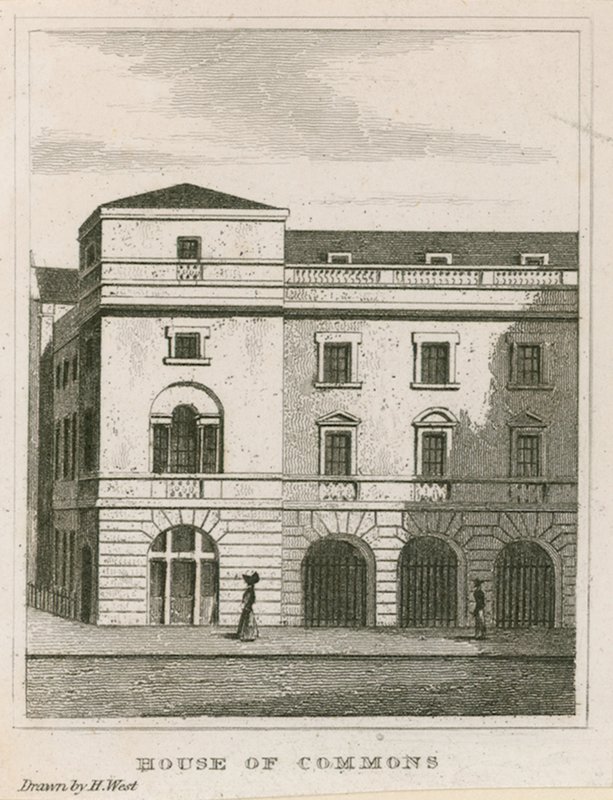 Lagerhuis, Westminster, Londen door English School