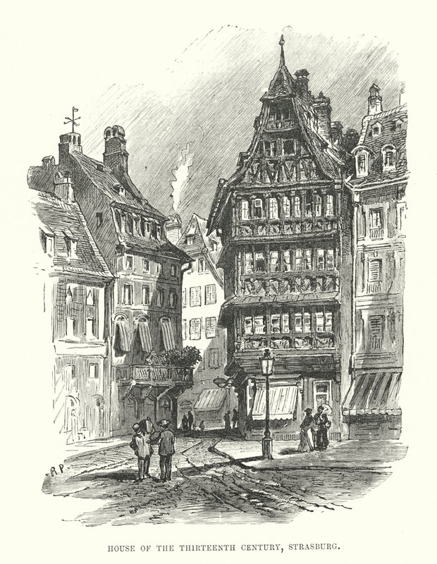 Huis uit de Dertiende Eeuw, Straatsburg door English School