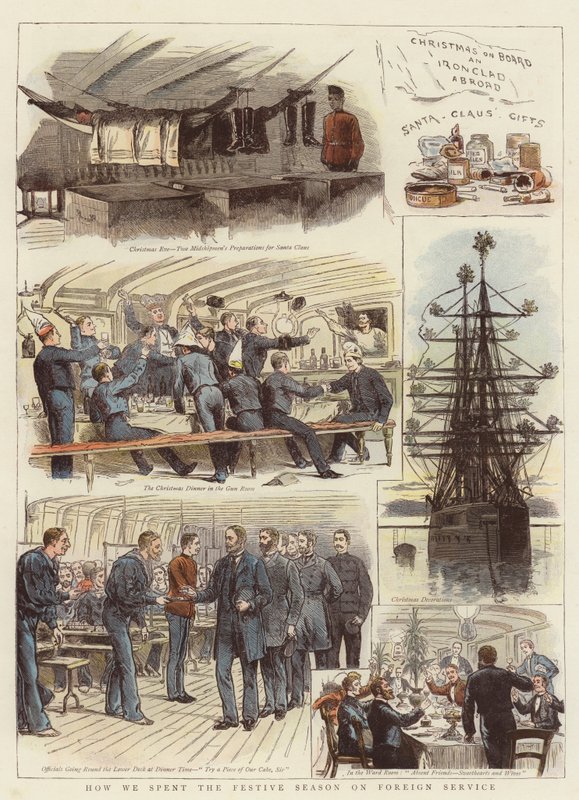Hoe we het feestseizoen doorbrachten tijdens buitenlandse dienst (kleur litho) door English School