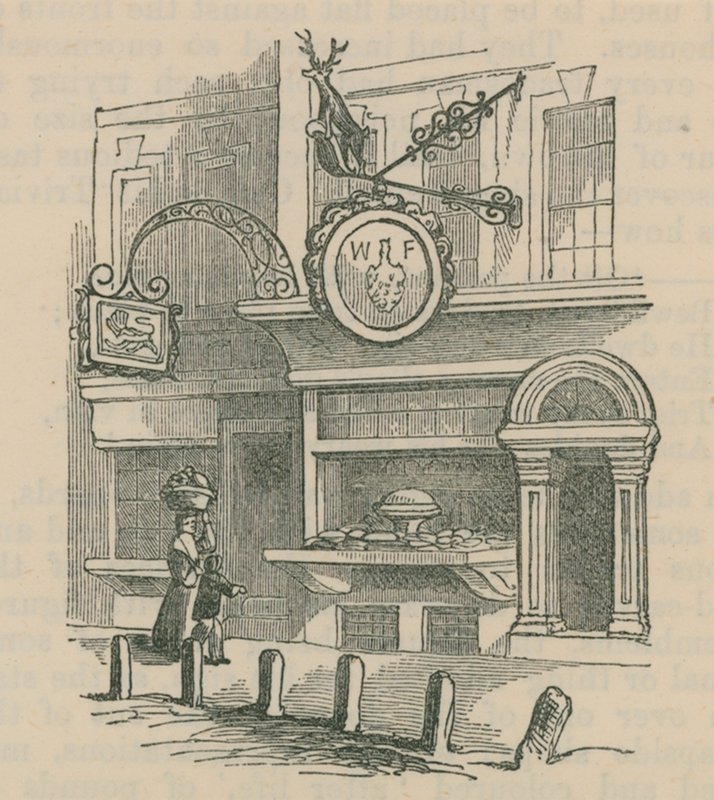 Illustratie van de voorkant van een winkel door English School