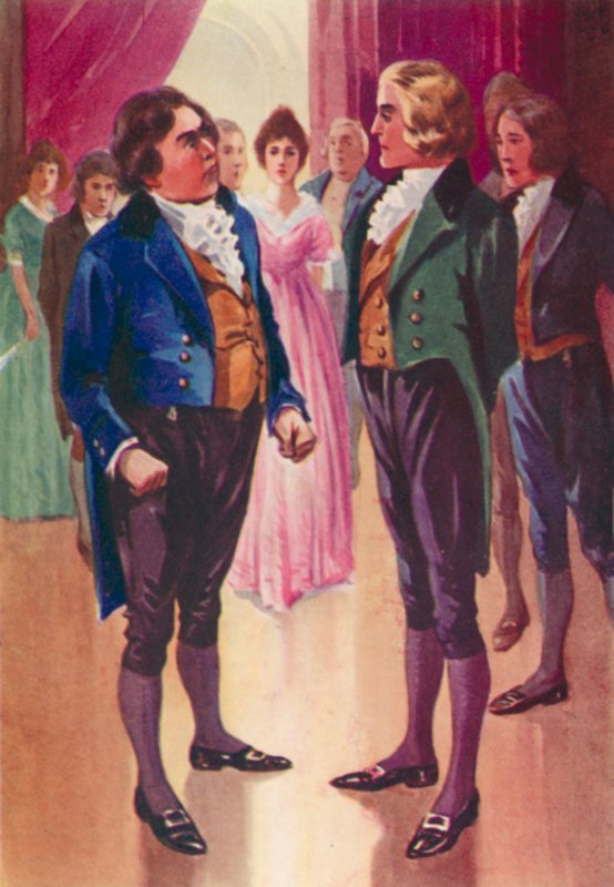 Illustratie voor John Halifax Gentleman door Dinah Maria Mulock (kleur litho) door English School