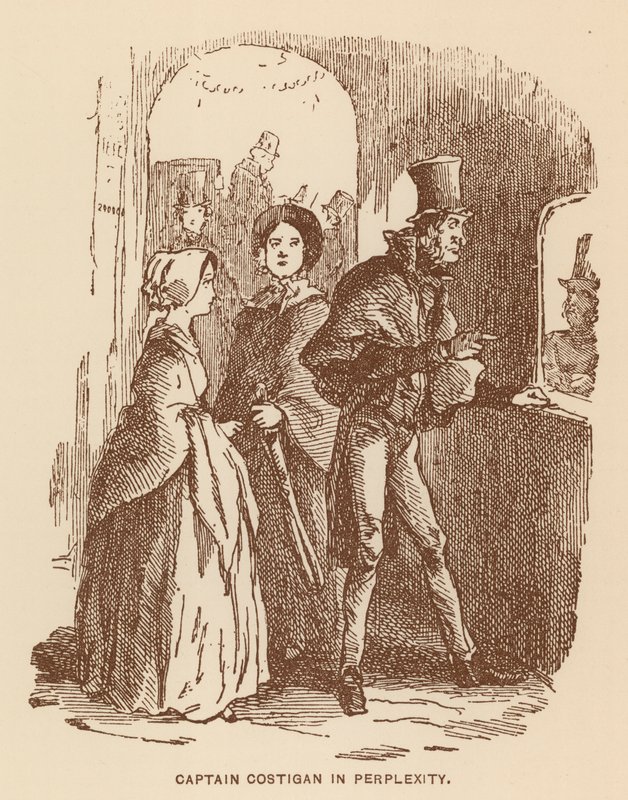 Illustratie voor The History of Pendennis door Thackeray door English School