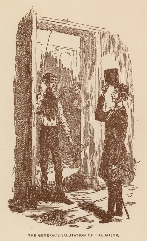 Illustratie voor The History of Pendennis door Thackeray door English School