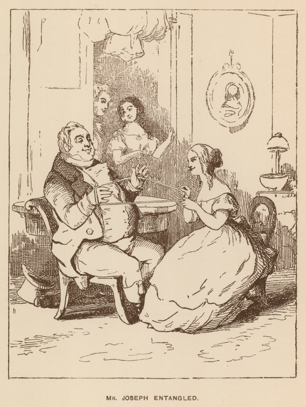 Illustratie voor Vanity Fair door Thackeray door English School
