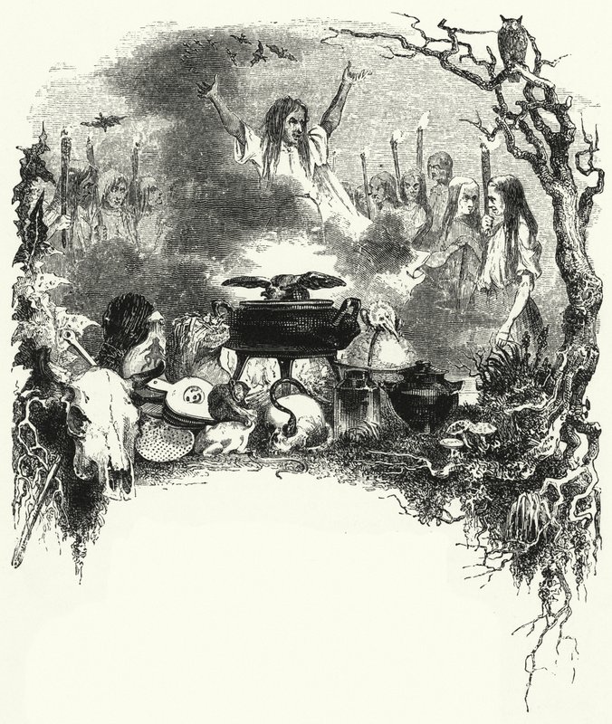 Illustratie voor het ballet, La Sylphide (gravure) door English School
