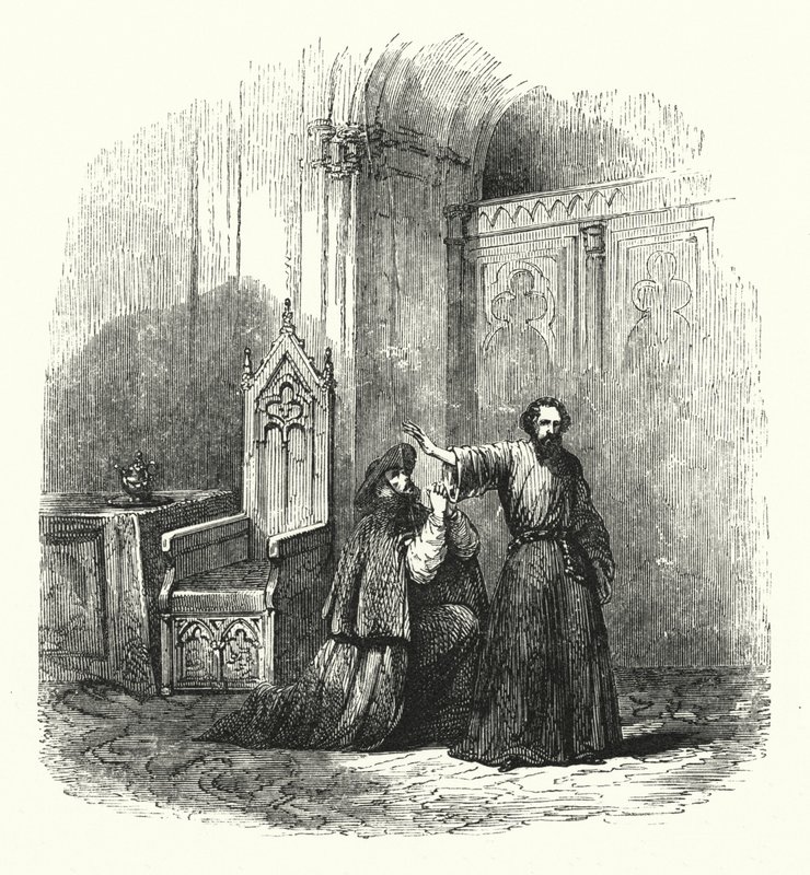 Illustratie voor de opera La Juive door Fromental Halevy (gravure) door English School