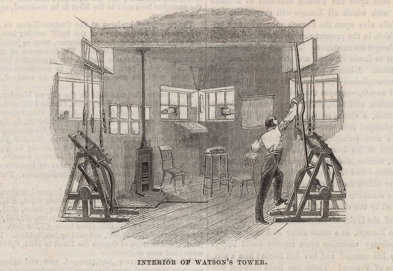 Interieur van Watsons Toren door English School