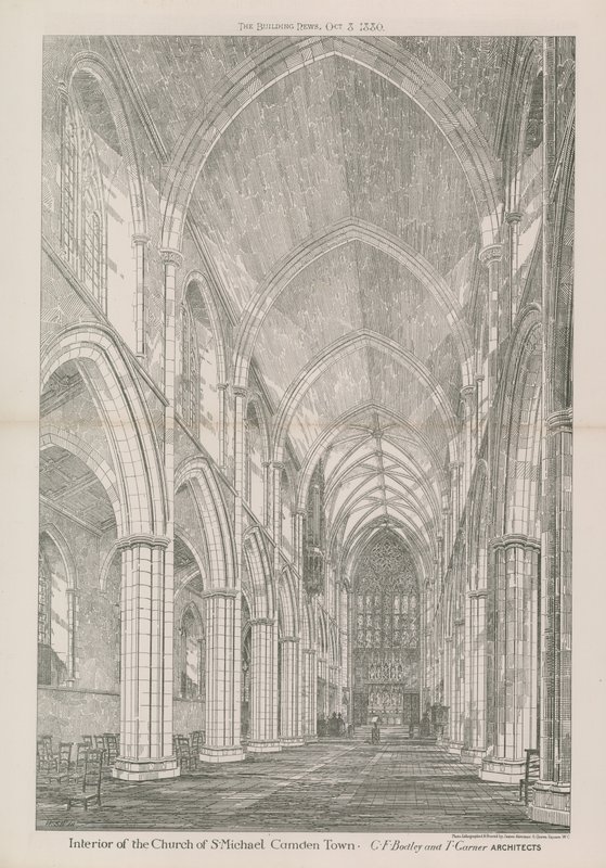 Interieur van de Kerk van St. Michael door English School
