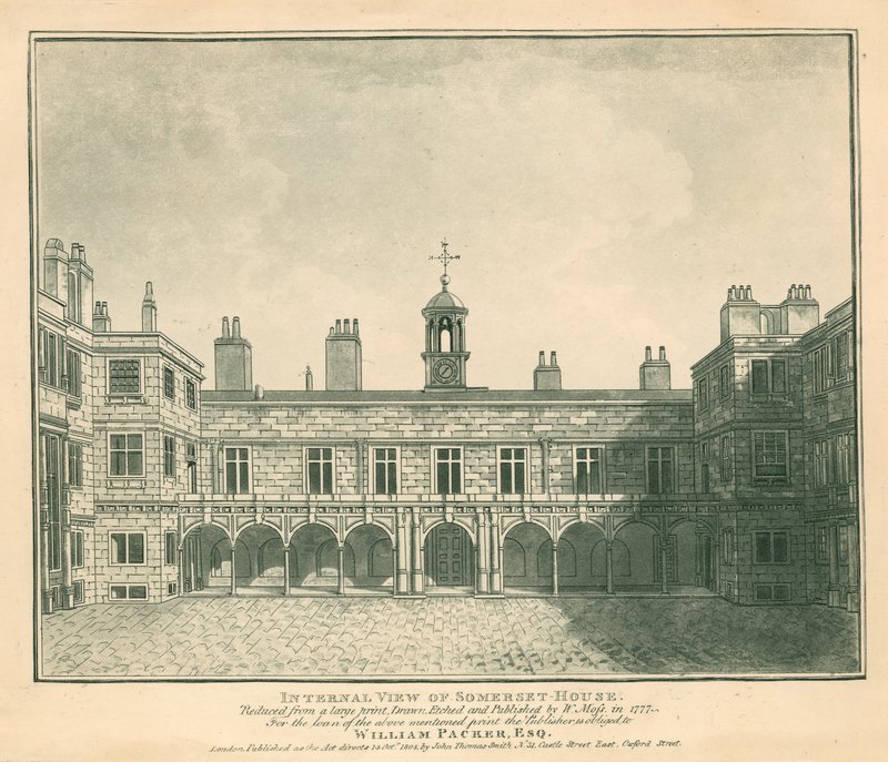 Intern uitzicht Somerset House, The Strand, Londen door English School