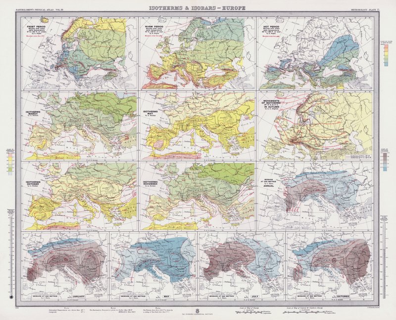 Isothermen en Isobaren, Europa door English School