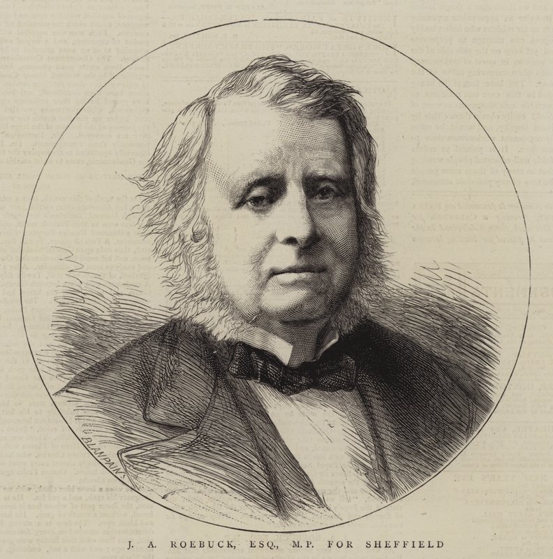 J A Roebuck, Esquire, MP voor Sheffield door English School