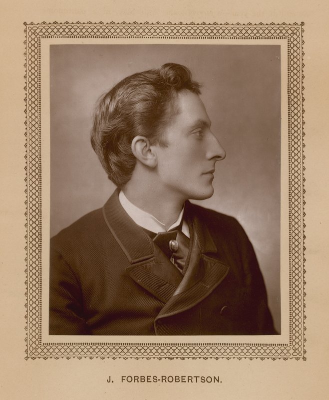 J Forbes-Robertson, van een speciaal voor The Theatre genomen foto door English School