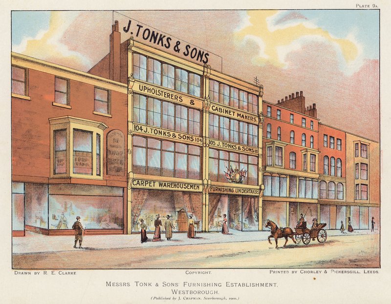 J Tonks & Sons meubelwinkel, Scarborough door English School