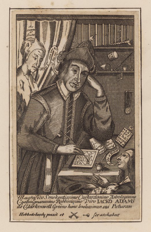 Jacko Adams, astroloog van Clerkenwell Green, Londen door English School