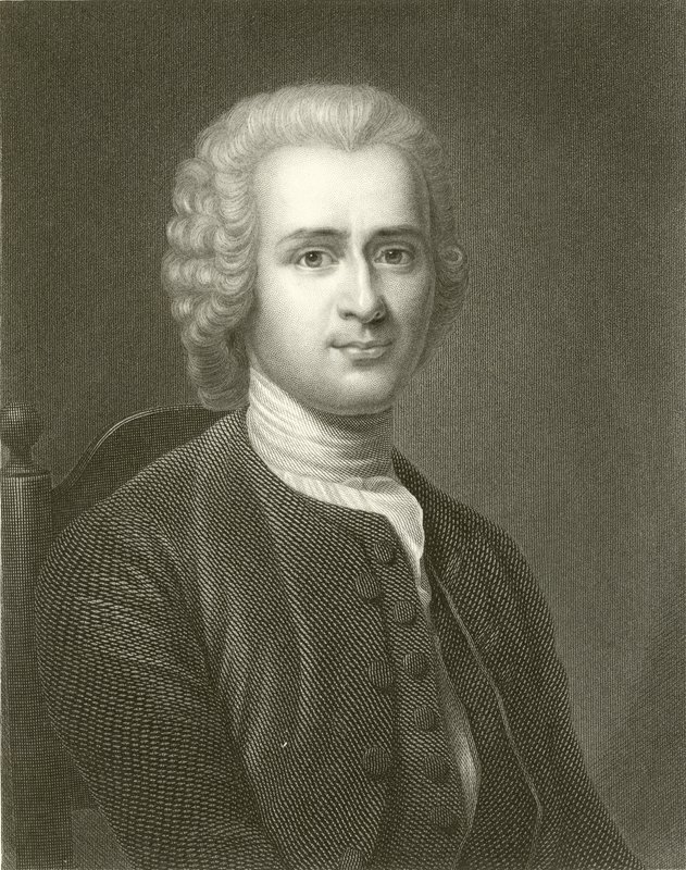 Jean Jacques Rousseau door English School