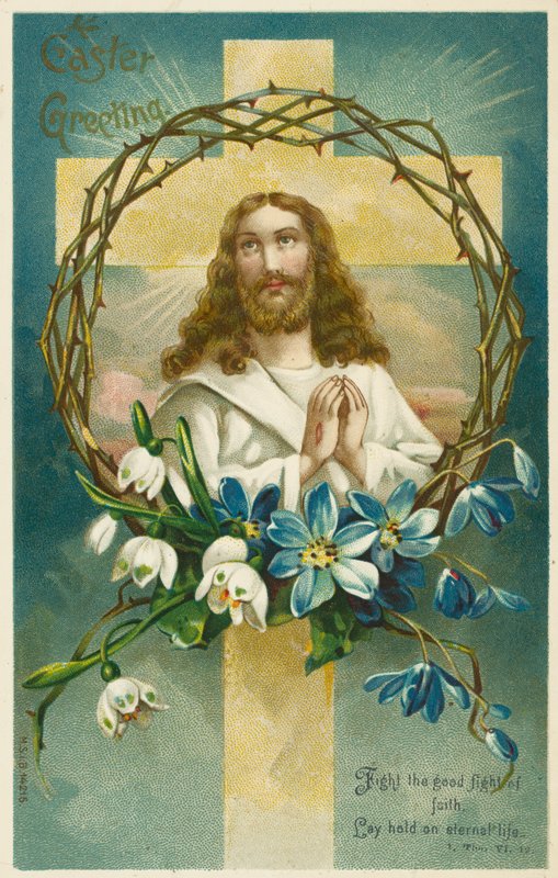 Jezus Christus, Kruis en Doornenkroon door English School