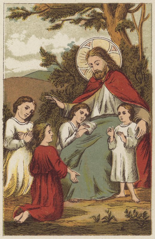 Jezus Christus en kinderen door English School
