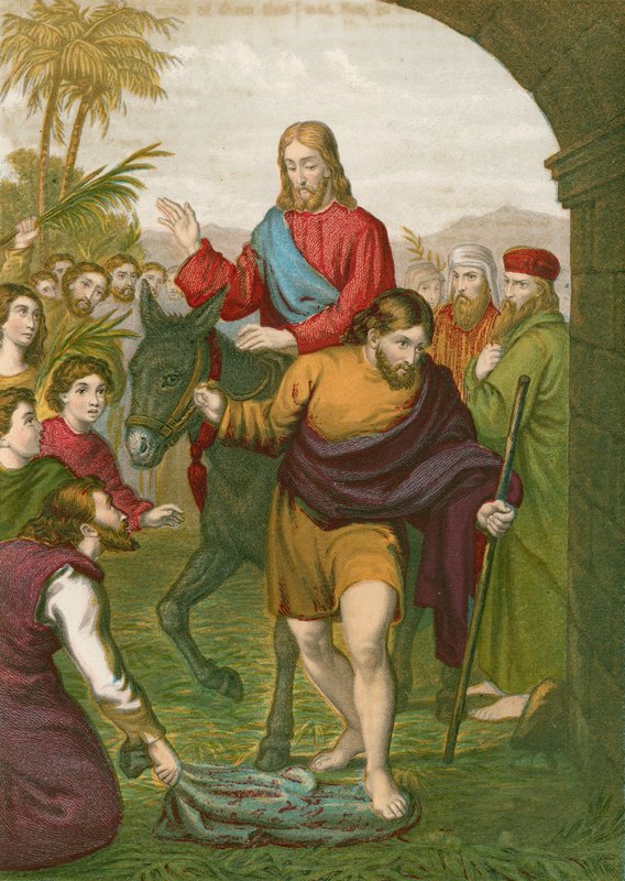 De intocht van Jezus Christus in Jeruzalem door English School