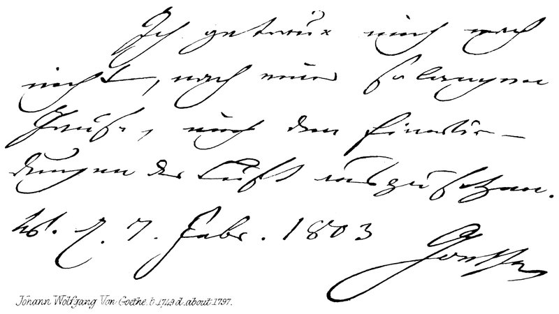 Johann Wolfgang Von Goethe, geb. 1749, overl. ca. 1797 door English School