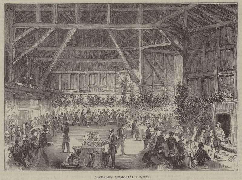 John Hampden Herdenkingsdiner, gehouden in verband met de oprichting van een monument voor hem door English School