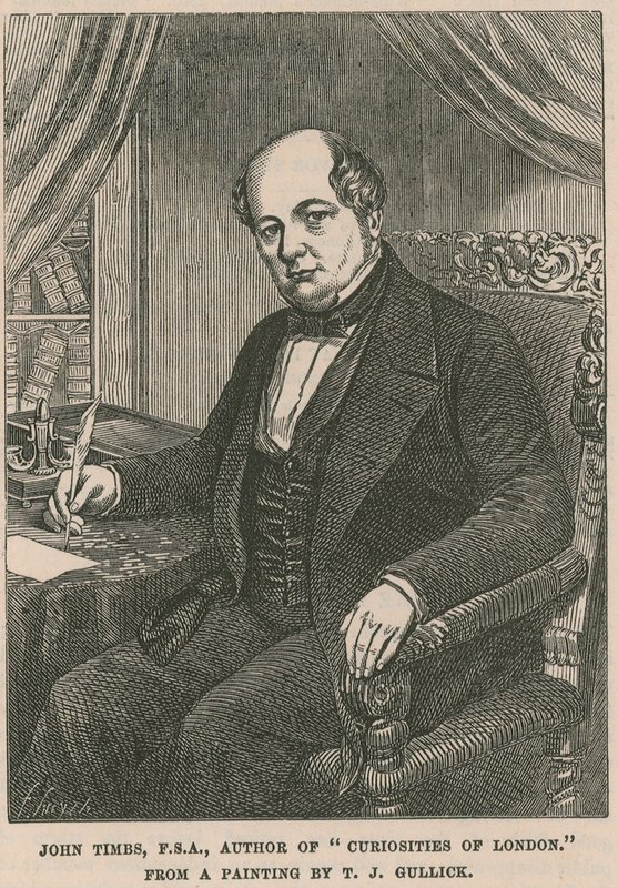 John Timbs, FSA, auteur van Curiosities of London, naar een schilderij van T.J. Gullick door English School