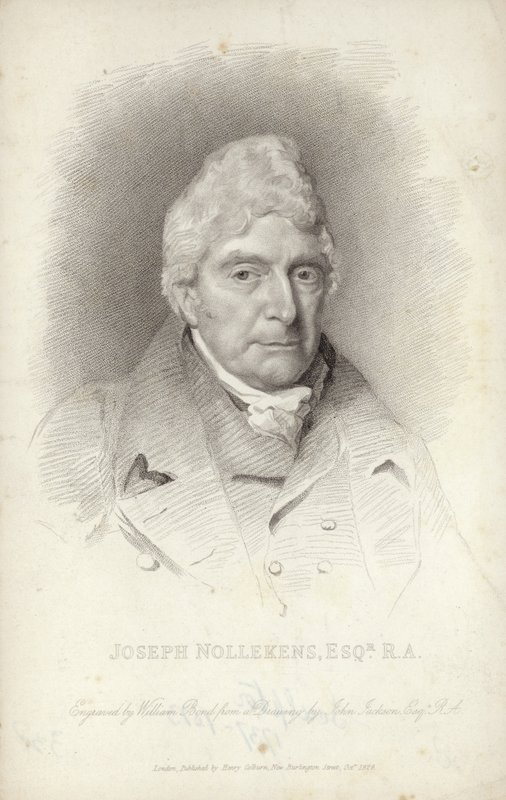 Joseph Nollekens, Engelse beeldhouwer. Gravure door William Bond door English School