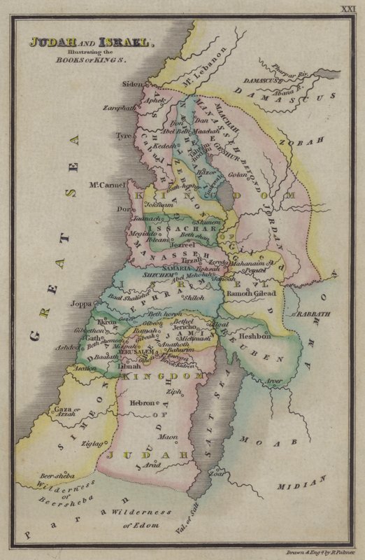 Juda en Israël, illustratie van de Boeken der Koningen door English School