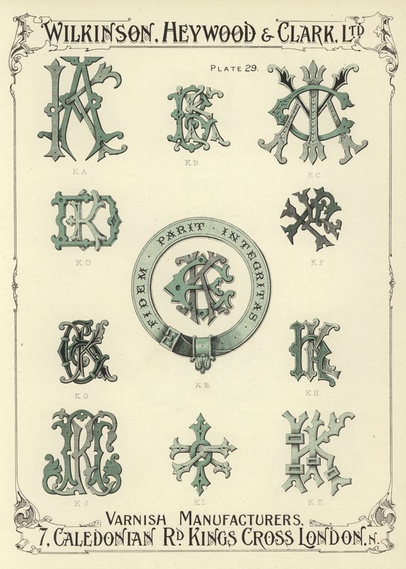 KA, KB, KC, KD, KE, KF, KG, KH, KJ, KI, KK door English School