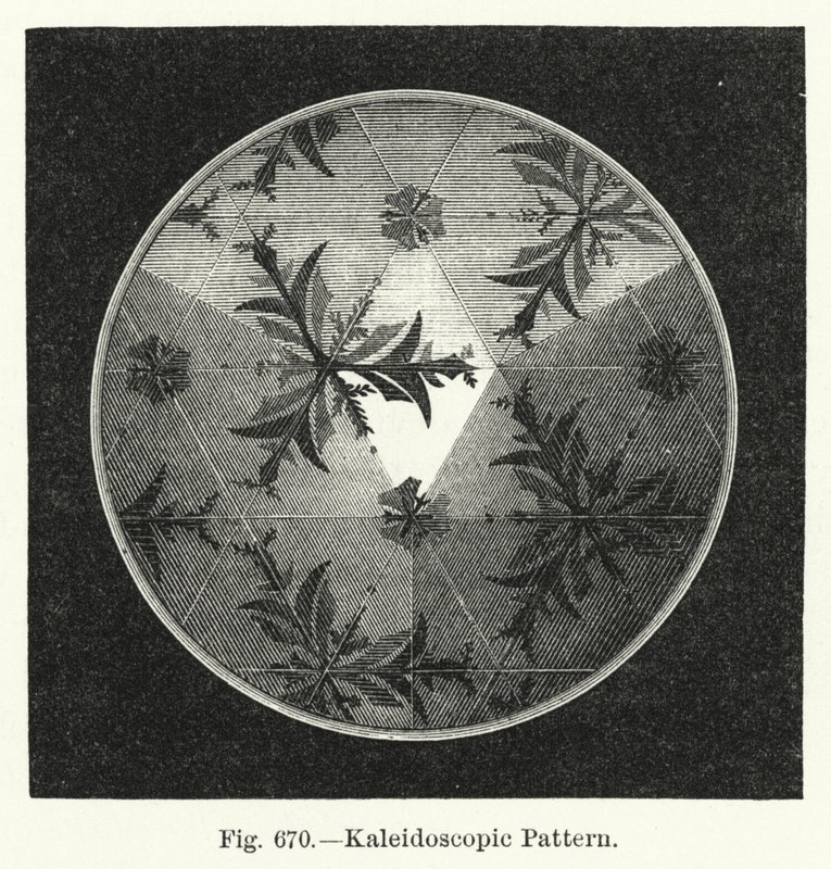 Kaleidoscopisch Patroon door English School