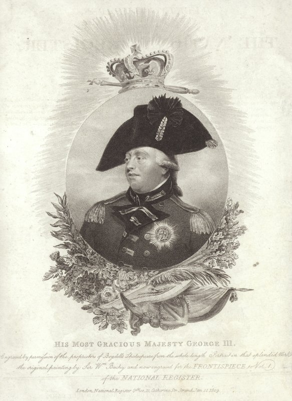 Koning George III van Groot-Brittannië en Ierland door English School