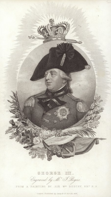 Koning George III van Groot-Brittannië en Ierland door English School