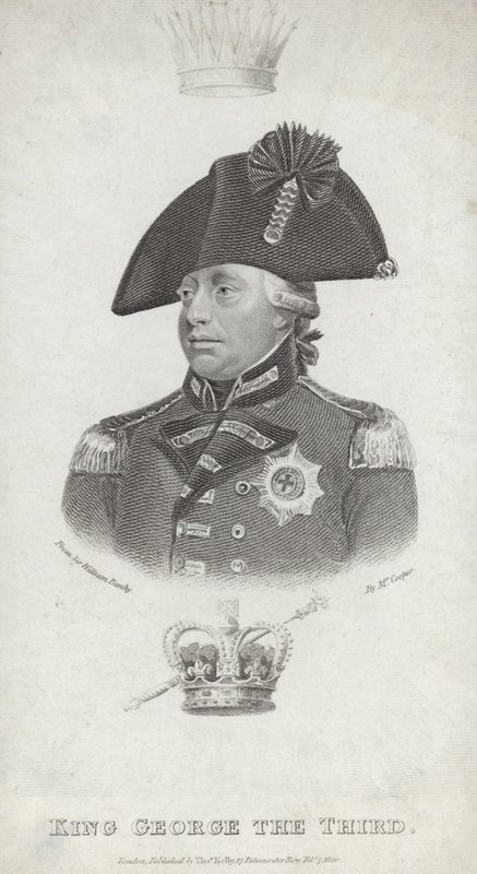 Koning George III van Groot-Brittannië en Ierland door English School