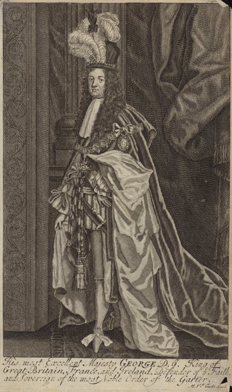 Koning George I van Groot-Brittannië en Ierland door English School