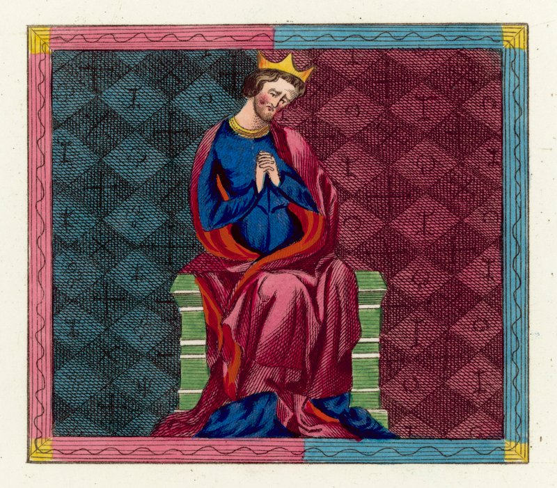 Koning Hendrik I treurt om de dood van zijn kinderen door English School