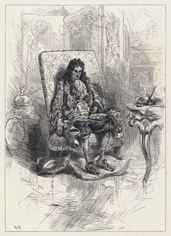 Koning Lodewijk XVI van Frankrijk, eenzaam en met een gebroken hart (gravure) door English School