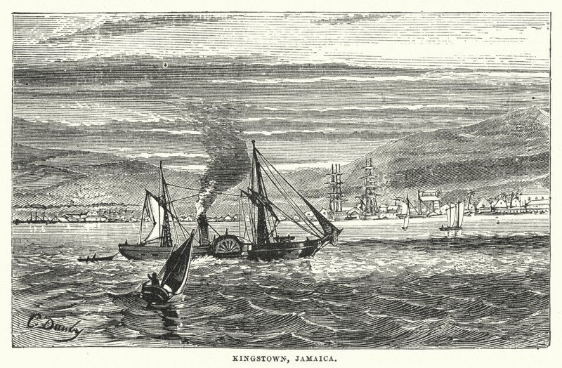 Kingstown, Jamaica (gravure) door English School