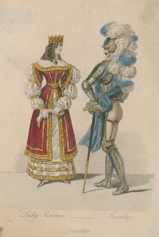 Lady Rowena en Ivanhoe door English School