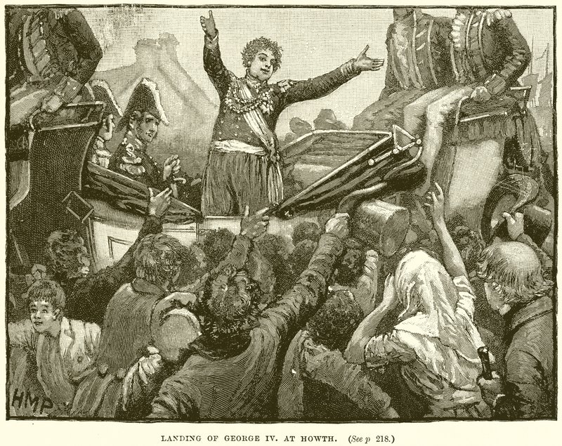 Landing van George IV in Howth door English School
