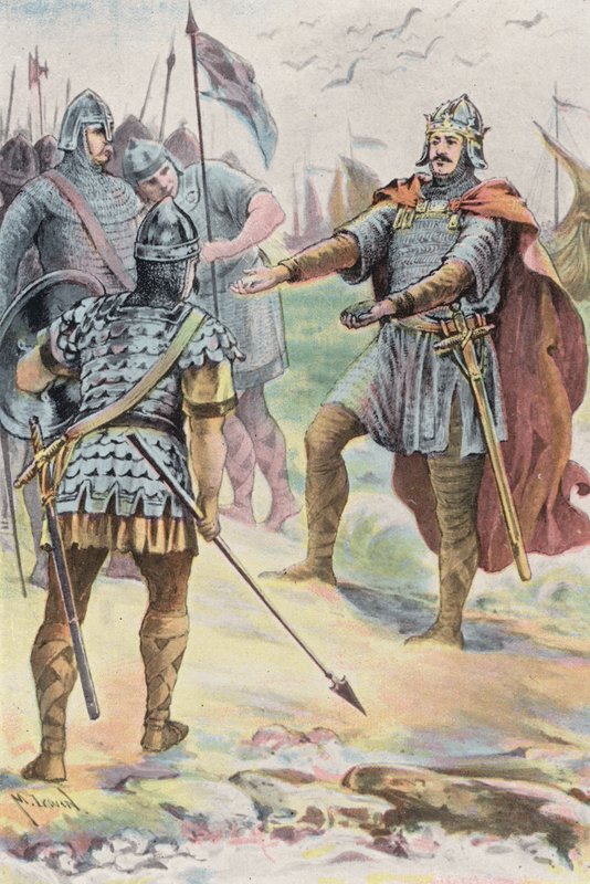 Landing van Willem van Normandië door English School