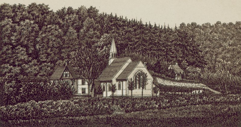 Langrish Kerk door English School