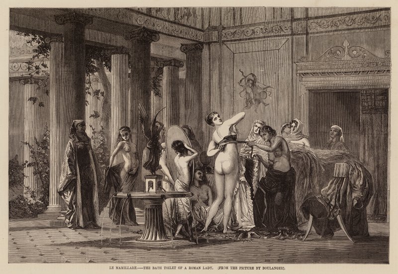 Le mamillare, het badtoilet van een Romeinse dame door English School