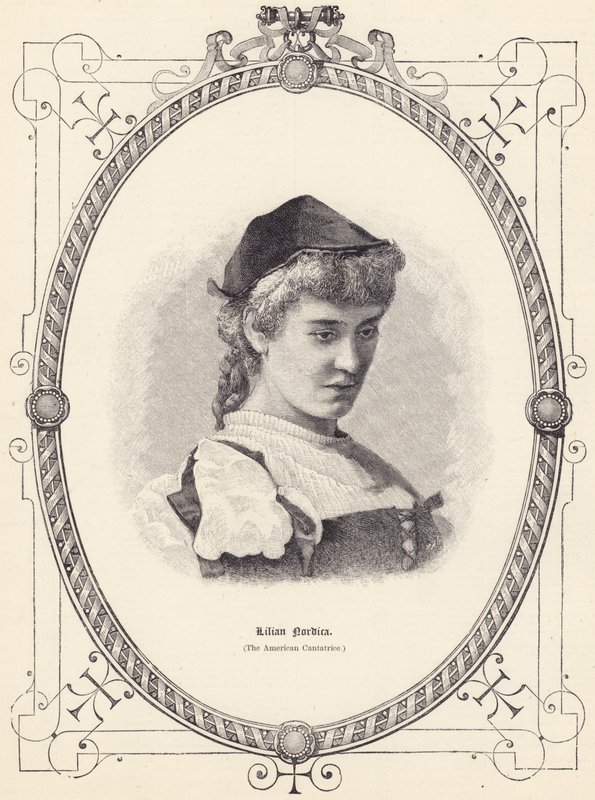 Lilian Nordica (de Amerikaanse zangeres) door English School