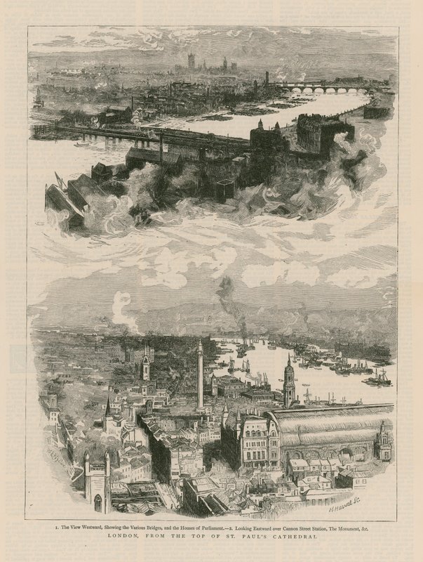 Londen vanaf de top van de St. Paul