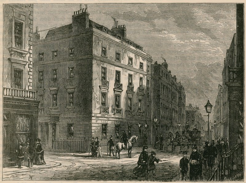 Longs Hotel, Bond Street, Londen door English School