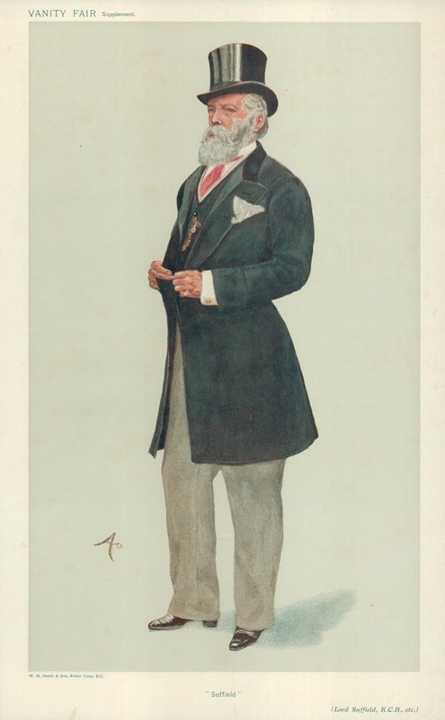 Lord Suffield, Suffield, 17 juli 1907, Vanity Fair cartoon door English School