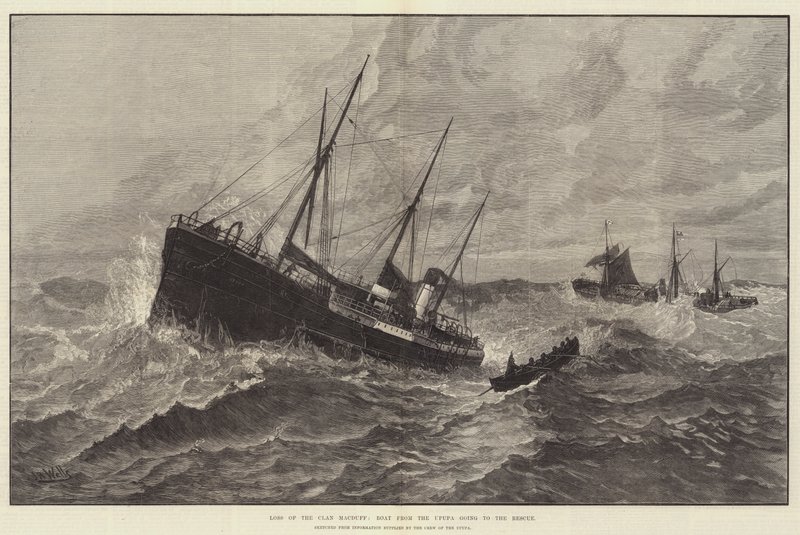 Verlies van de Clan Macduff, Boot van de Upupa gaat naar de Redding door English School