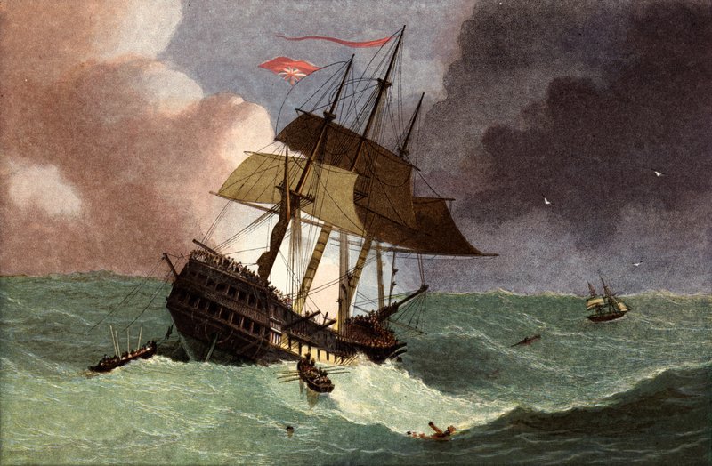 Verlies van de Kent East Indiaman door English School