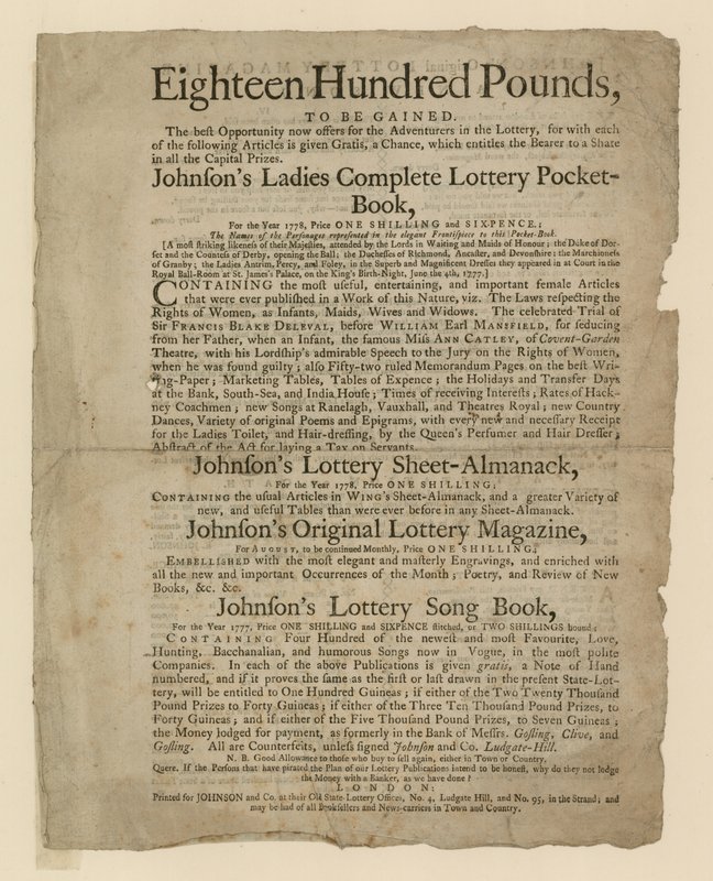 Loterijpublicaties door English School