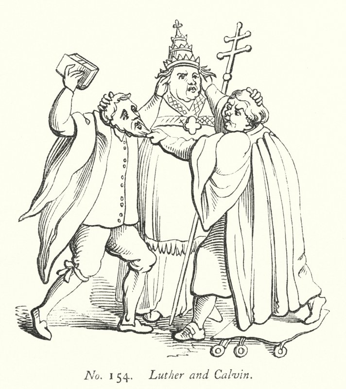 Luther en Calvijn door English School
