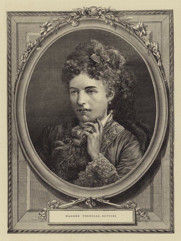 Madame Trebelli-Bettini (gravure) door English School